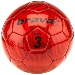   Sports Brava Soccer Red Foil Size 3 Soccer Ball