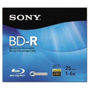  Sony BD R Recordable Disc 25GB 2x Archival Reliability 