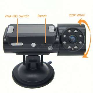 720P 8LED Night Vision Wild Lens Dashboard Car vehicle Camera Video 
