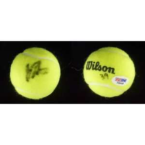   Tennis Ball PSA COA Autograph   Autographed Tennis Balls Sports