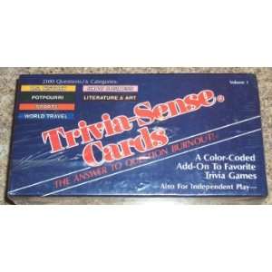  Trivia Sense Cards 2100 Question Set Volume 1 Toys 