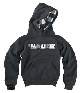 NWT 2012 ARCTIC CAT Team Arctic Flannel Hoodie~YSM 6 8  