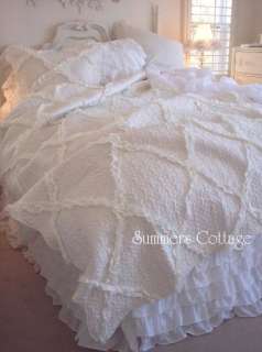 The Dreamy White Ruffled Bedskirt and Euro Shams shown below are not 