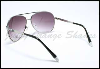 DG Womens Classic TOP BAR AVIATOR Sunglasses BLACK/WHITE