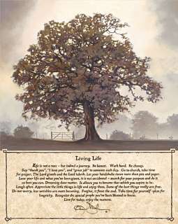 Living Life Tree Bonnie Mohr 12x16 Framed Print Saying  