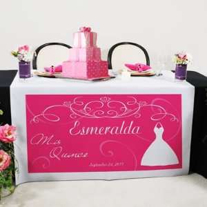  Quinceanera Princess Dress Table Runner