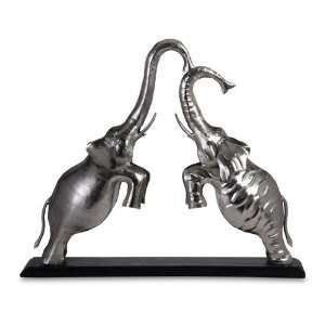   Playful Elephants on Stand Decorative Table Top Figure
