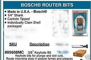 Bosch Router Bit Keyhole Jointing Cabinetry Woodworking  