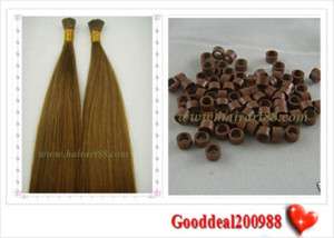 Stick Tip 200S 20Remy Human Hair #08 +1000 Micro Rings  