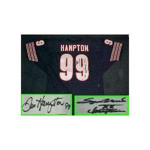 Dan Hampton Autographed Chicago Bears Throwback Blue Jersey with SBXX 