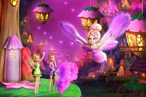 Stills from Barbie Presents Thumbelina (click for larger image)