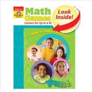  Math Games Centers Level D for Up   To 6 Players Office 