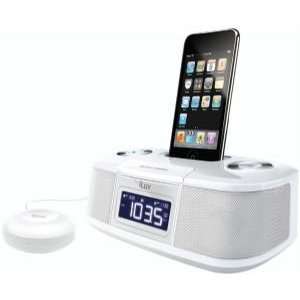  ILUV IMM153WHT IPOD DUAL ALARM CLOCK WITH BED SHAKER 