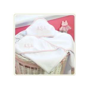  2 piece Personalized Hooded Baby Girl Towels Baby