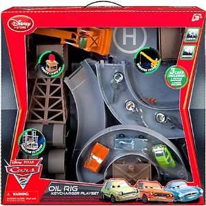   Pixar CARS 2 Movie Exclusive Oil Rig Keycharger Playset Toys & Games