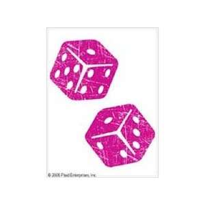  Iron On Transfers Distressed Dice Metallic Foil