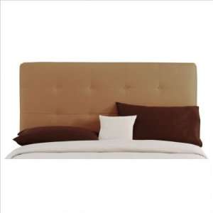   Double Button Tufted Headboard in Saddle Size Twin 
