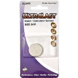   . ULTRALAST BATT LITHIUM CR2430 EQUIV GP BAT. 3V DC