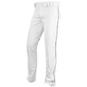 Under Armour Mens Steal Piped Baseball Pants White/Black Piping 