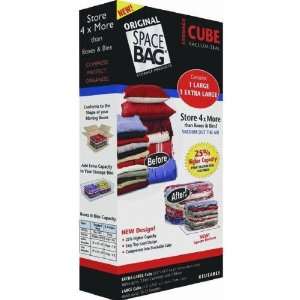   Bag Vacuum Seal Cube Storage Bag Tote   As Seen On TV Electronics