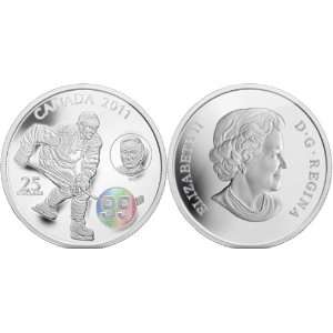   2011 $25 Wayne and Walter Gretzky Silver Proof Coin Toys & Games