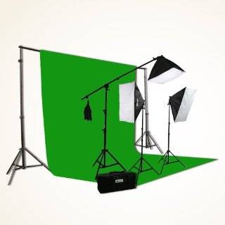ePhoto 10 x 12 ChromaKey Green Screen Video Photography Boom Stand 