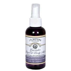  J. R. Watkins Dry Oil Body Mist, Lavender, 4 fl oz (120 ml 