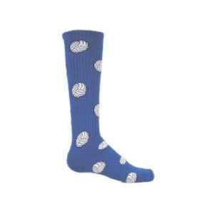  Volleyball Pattern Socks / Royal