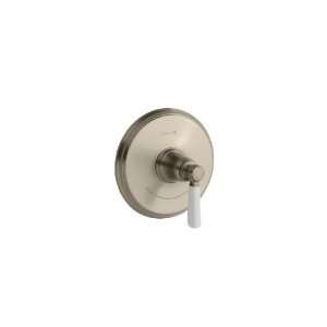   White Ceramic Lever Handle, Valve Not Included, Vibrant Brushed Bronze