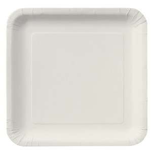  White   Dinner Plates   18 Qty/Pack   Baby Shower 