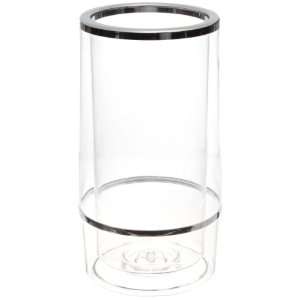   AWC 9 4 1/2 Diameter x 9 1/4 Height, Clear Round Acrylic Wine Bucket