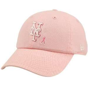  New Era New York Mets Ladies Pink Ribbon Adjustable Hat 