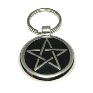 pentacle wicca new age symbol key chain charm Jewelry  