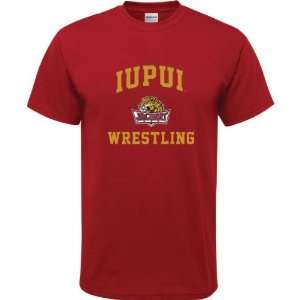   Jaguars Cardinal Red Youth Wrestling Arch T Shirt